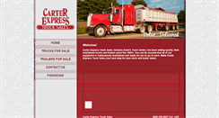 Desktop Screenshot of carterexpresssales.com